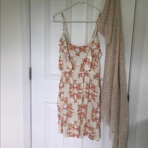 Floral ruffle summer dress